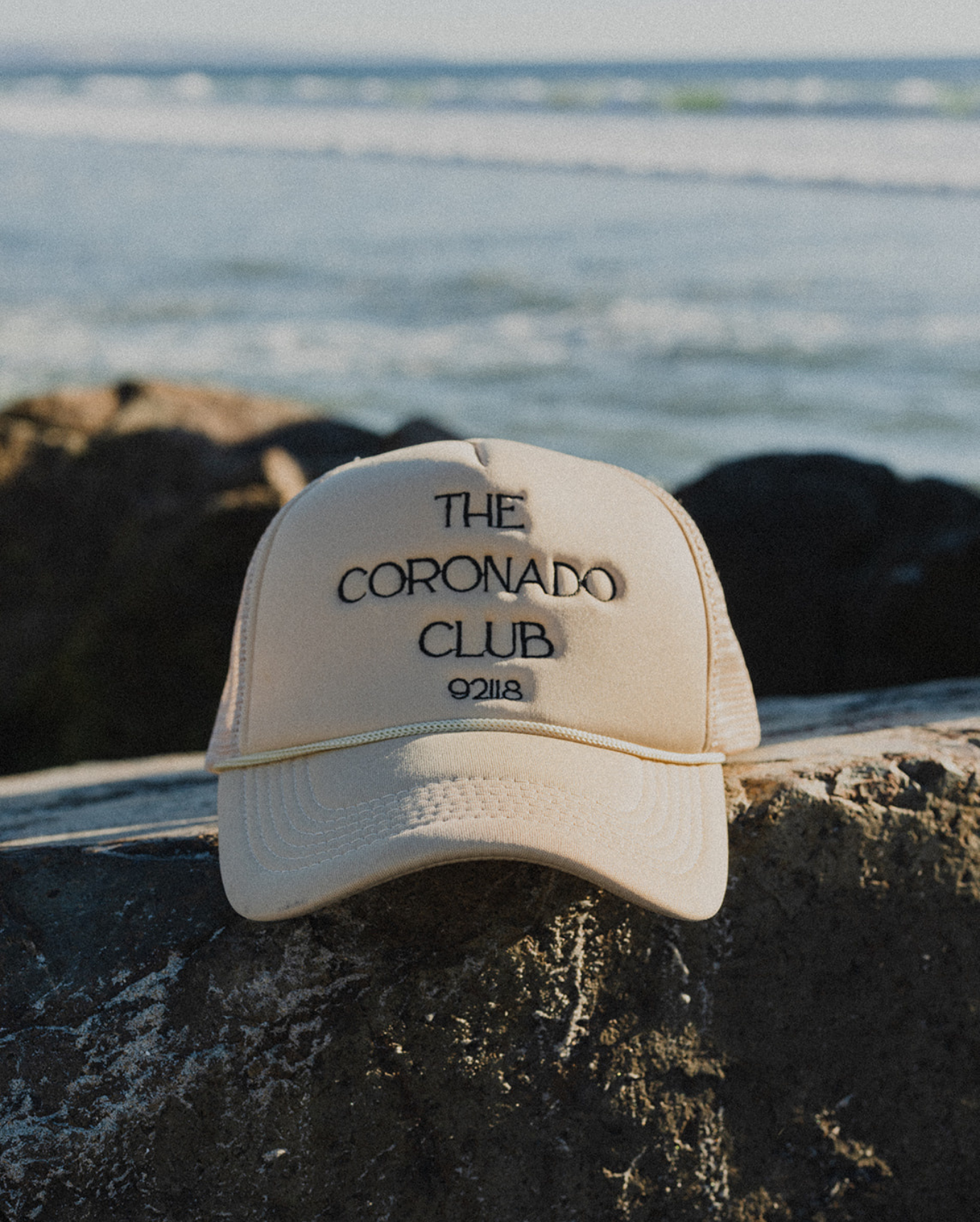 the coronado club trucker hat